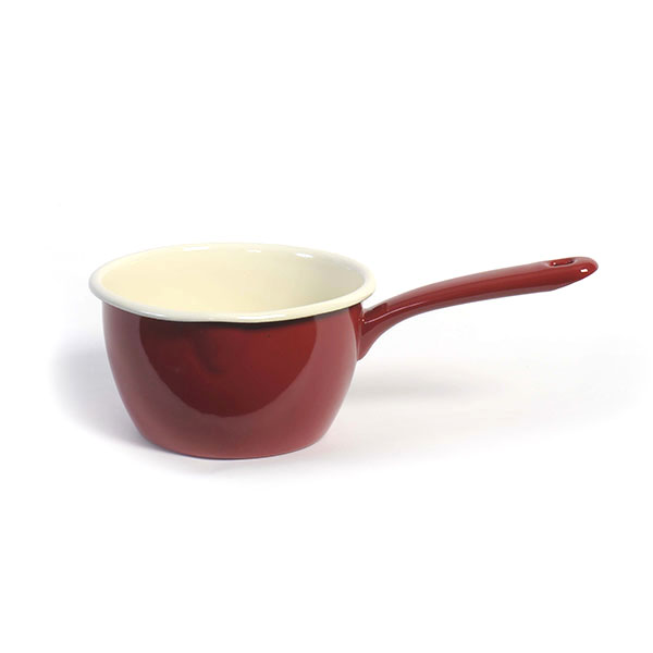 Conical saucepan with vernier