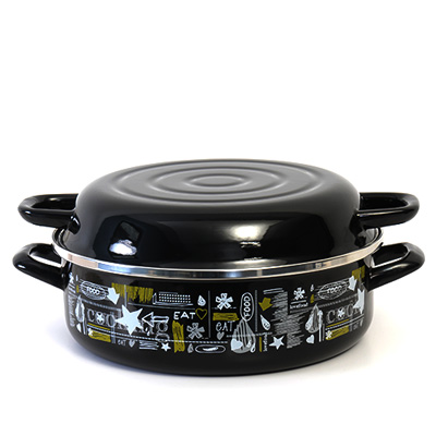 Cilindrical roasting pan